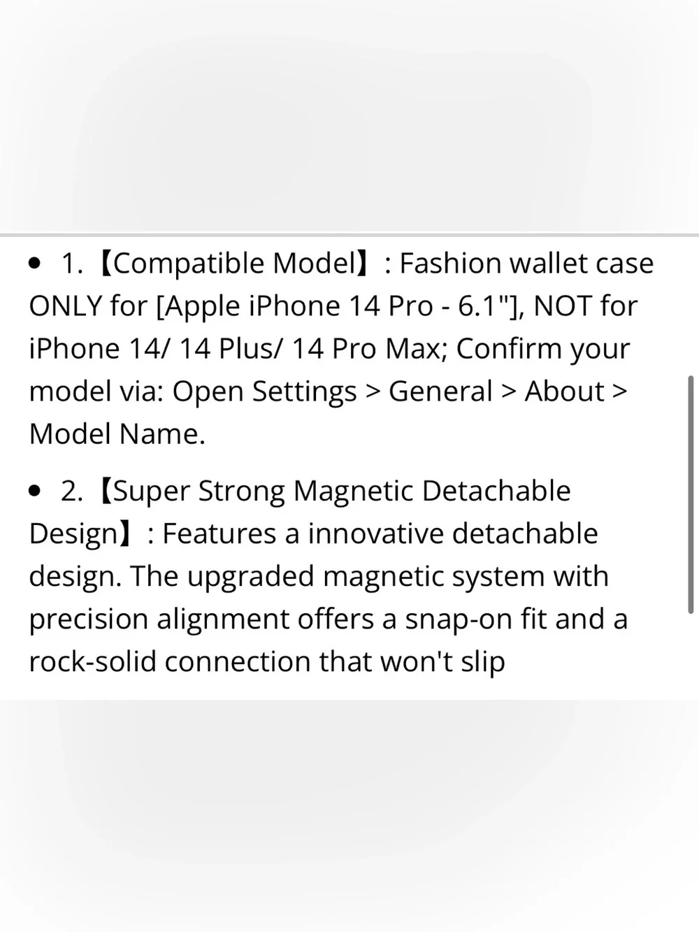 iPhone 14 Pro Wallet Case RFID Blocking Pu Leather PURPLE
